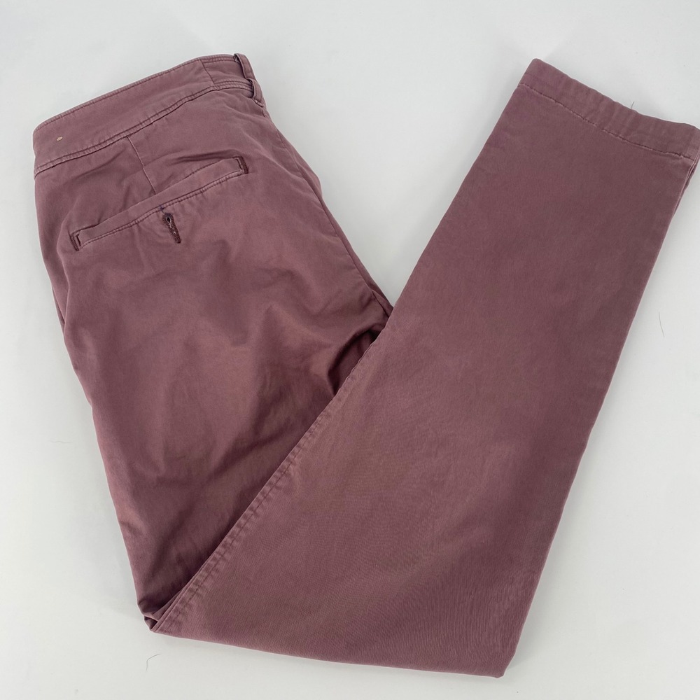 Abercrombie & Fitch Langdon Slim Stretch Chino Pants Mens 30x30 Dusty Rose Mauve